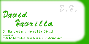 david havrilla business card